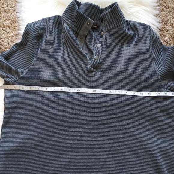 Michael Kors Women Men Grey Stripes Sweater XL - Picture 7 of 8